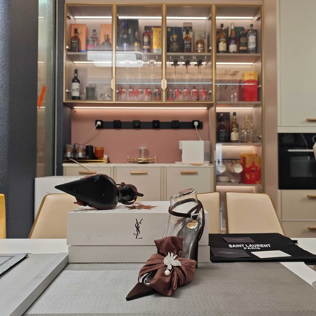 Saint Laurent AMALIA slingback pumps in satin crepe Heel 10.5CM 35964-2