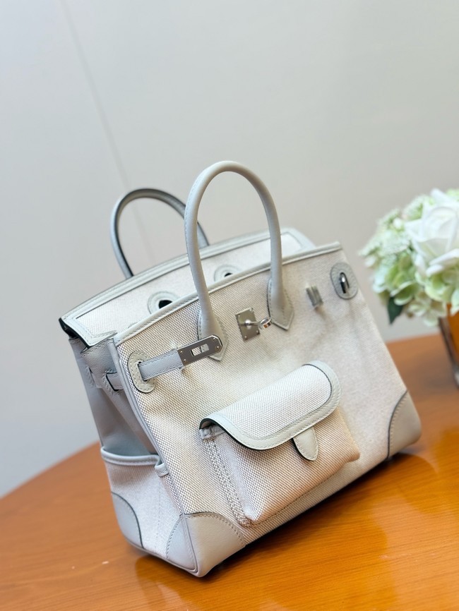 Hermes Birkin Toile & Cuir H6987-8