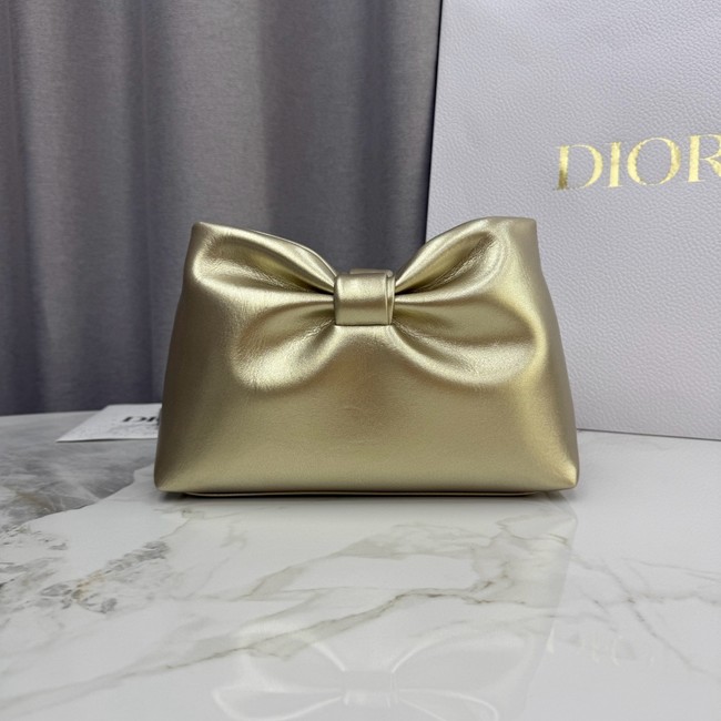 Small Dior Bow BagTourmaline Lambskin M0715O gold