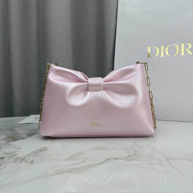 Small Dior Bow Bag Lambskin M0715O pink