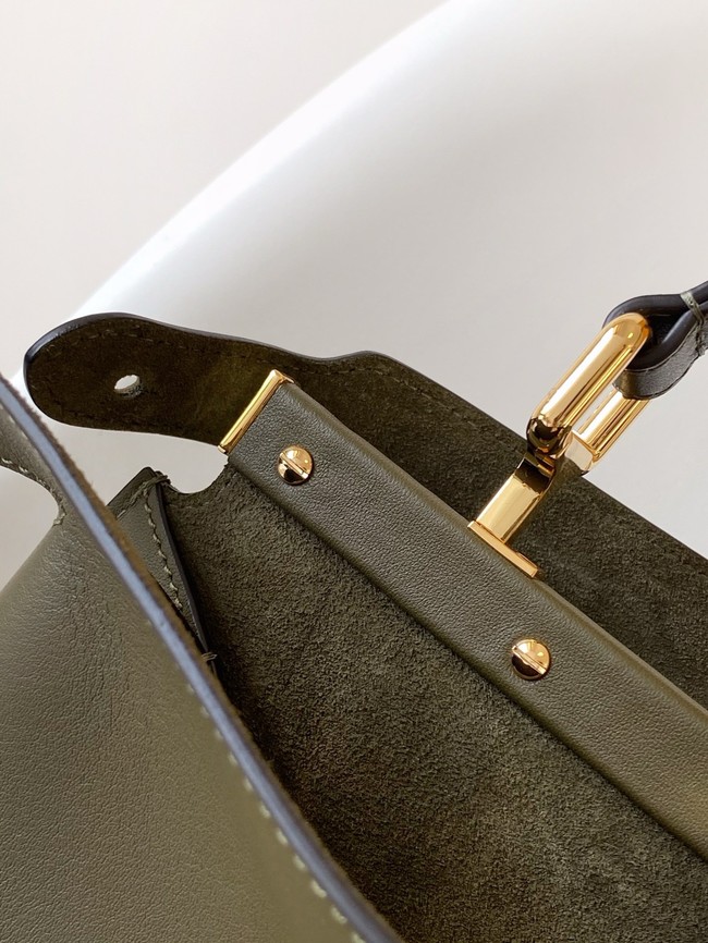 FENDI Way Medium Cowhide Bag 8BN367 khaki