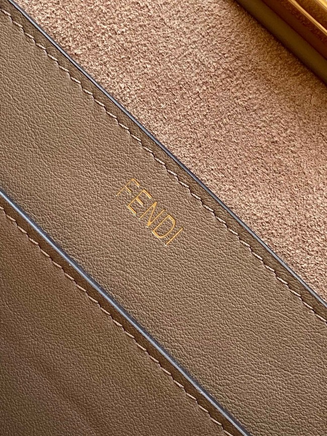 FENDI Way Medium Cowhide Bag 8BN367 light gray