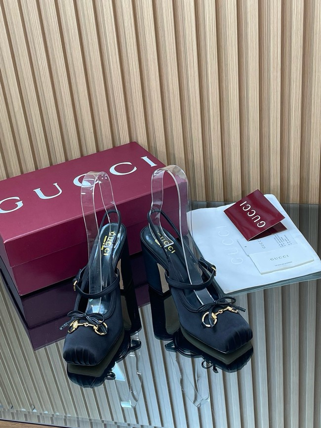 Gucci Womens slingback pump with Horsebit Heel 9.5CM 66924-3