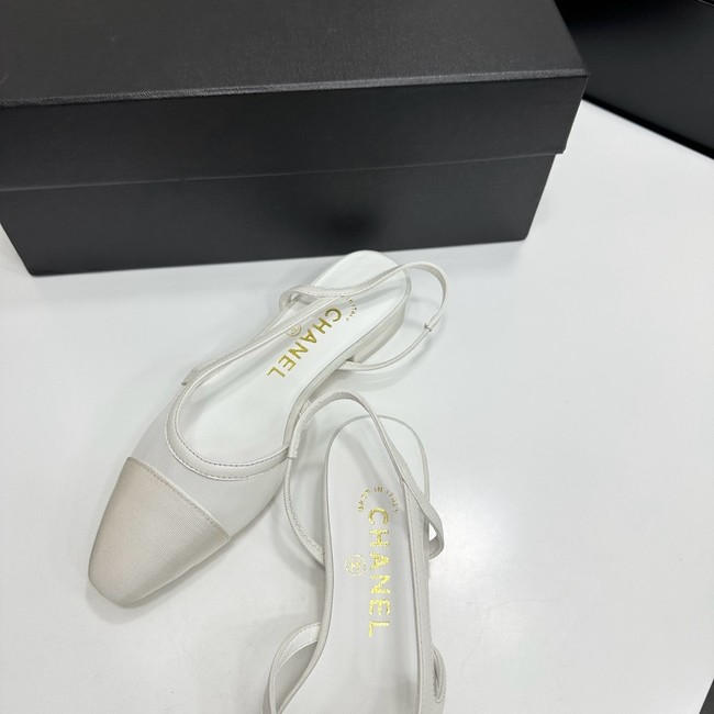 Chanel Slingbacks Mesh & Grosgrain 66938-6