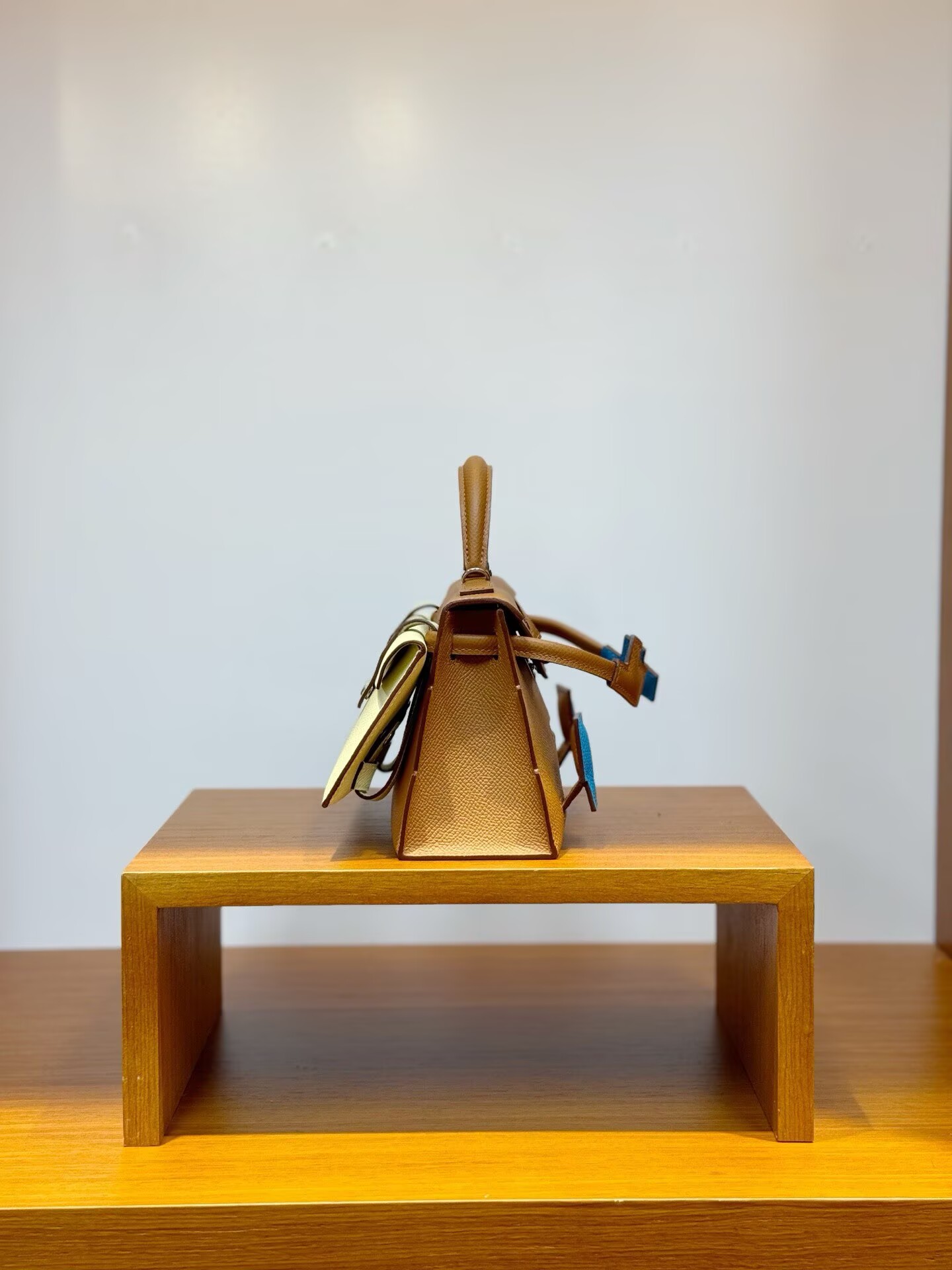 Hermes Original Epsom Leather Mosaic Figure Bag H6302 Brown Hermes Original Epsom Leather Mosaic Figure Bag H6302 Brown