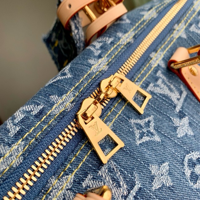 Louis Vuitton NEW Speedy Soft 30 M14430 Blue Denim