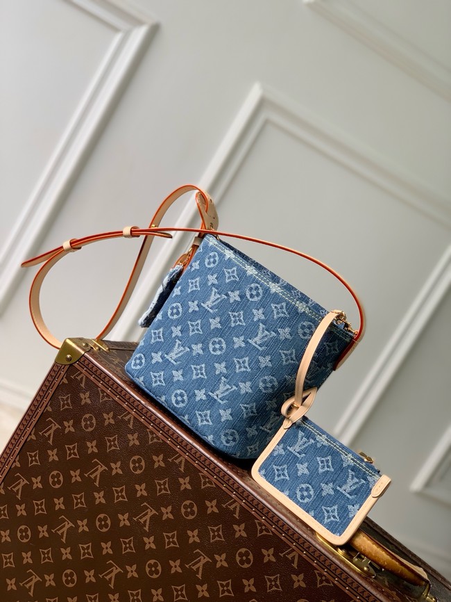 Louis Vuitton NEW All In BB M28107 Blue Denim