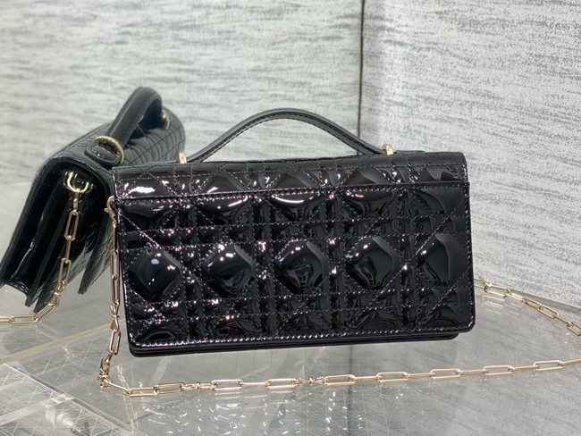 My Dior Mini Bag Cannage patent leather S0984PU black