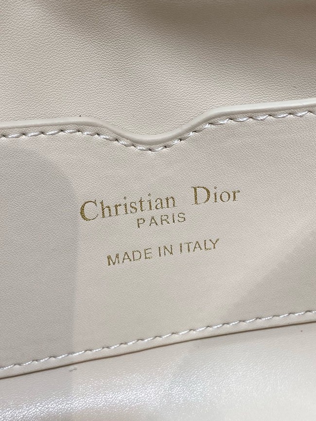 Small DiorTravel Nomad Pouch Cannage Lambskin 5267 Latte