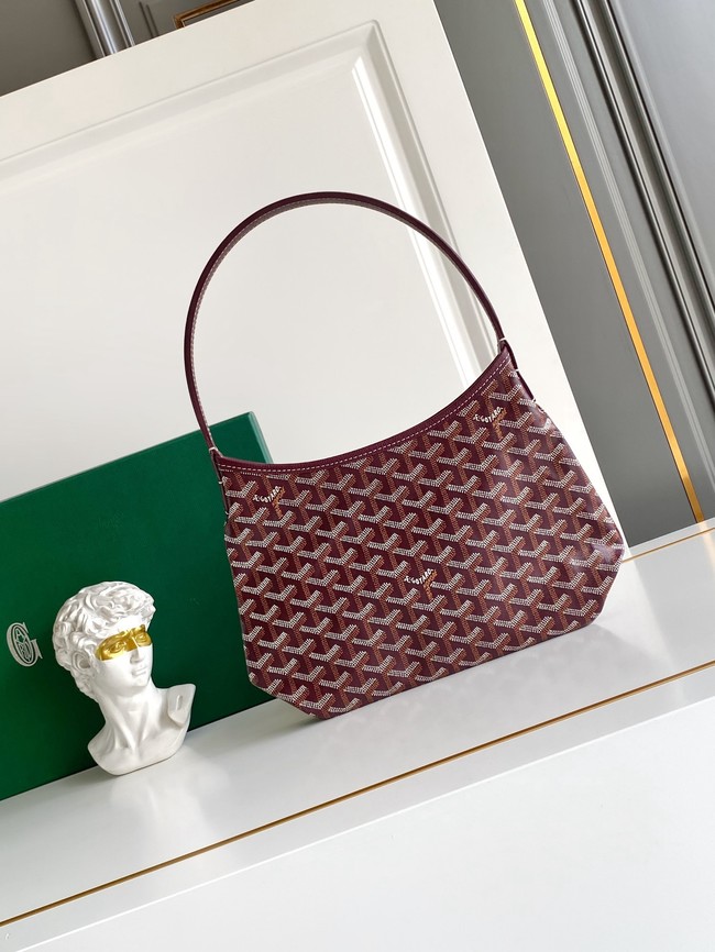 Goyard mini hobo 1CL03P wine red