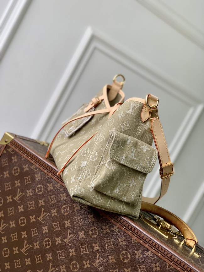 Louis Vuitton NEW Carryall Cargo PM M27623 Khaki Denim