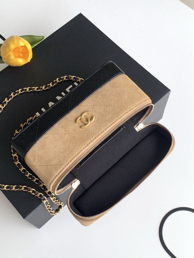 CHANEL Vanity with Chain AP5186 black&brown
