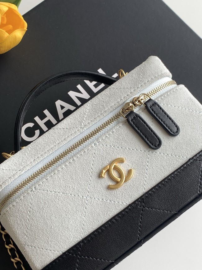CHANEL Vanity with Chain AP5186 black&gray