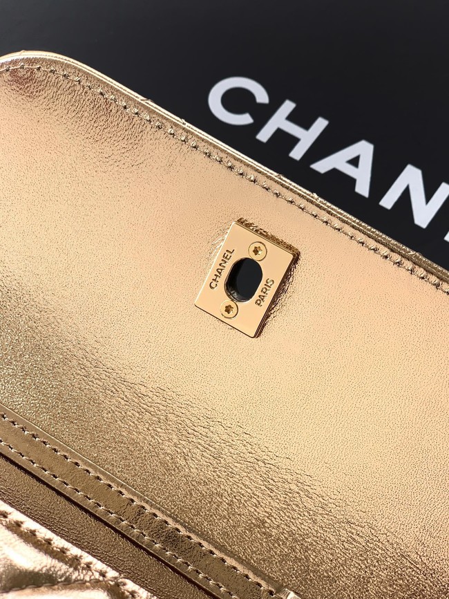 Chanel Clutch With Chain AP4975 Light Golden