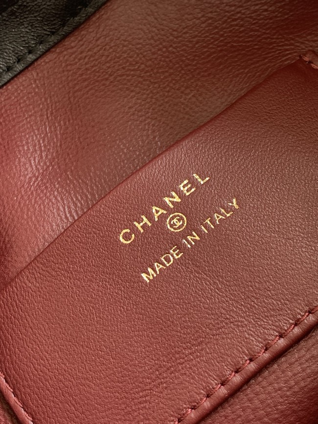 Chanel Lambskin Hobo Bag AS5227 black