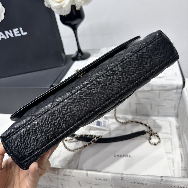 Chanel Maxi Flap Bag With Top Handle AS6091 black