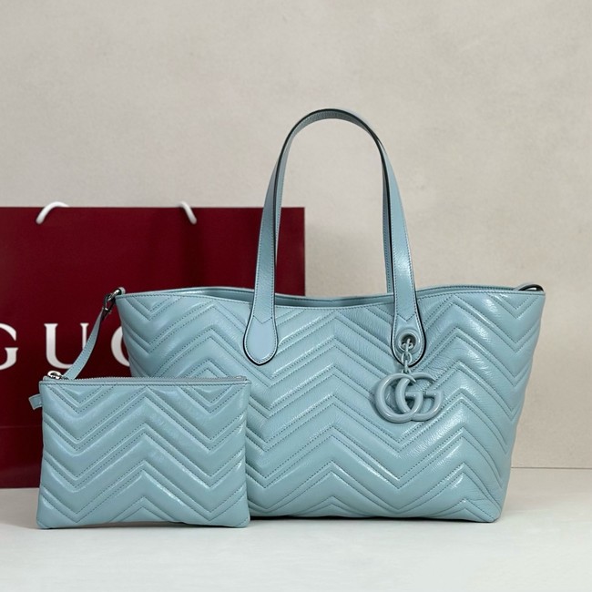 Gucci GG Marmont medium tote bag 855279 blue