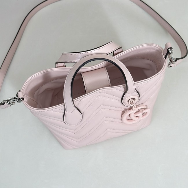 Gucci GG Marmont small tote bag 855391 pink