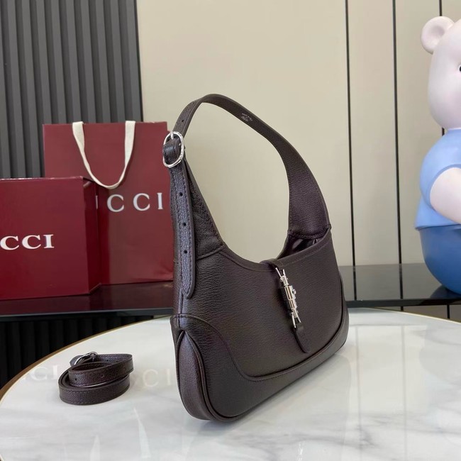 Gucci Jackie Slim medium shoulder bag 863137 dark brown