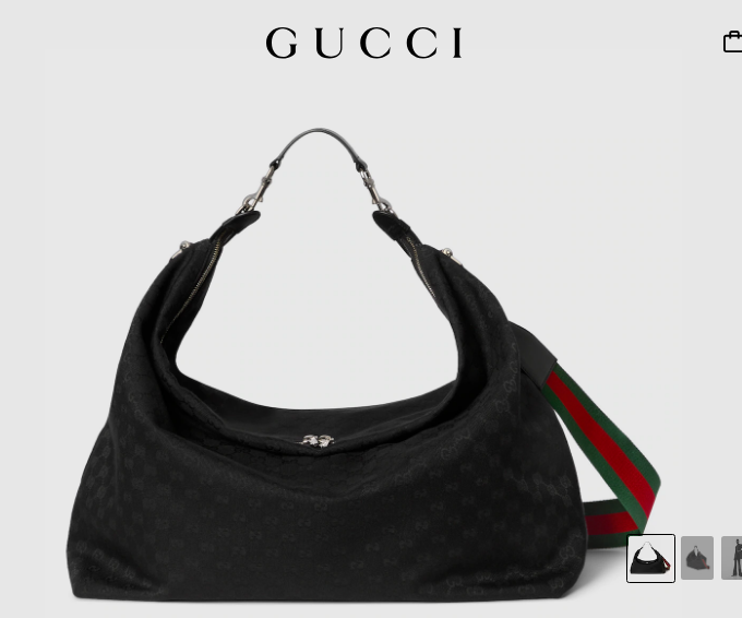 Gucci Brera large crossbody bag 864485 black