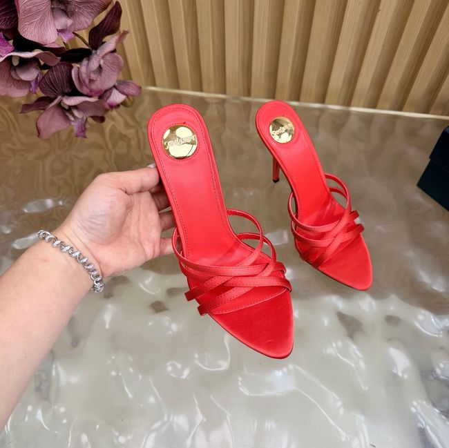 Saint Laurent in satin crepe and rhinestones Heel 9CM 69002-3