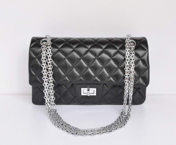 buy cheap Chanel 2.55 Series 1122 Classic Black Sheepskin Flap Bag Silver Hardware buy cheap Chanel 2.55 Series 1122 Classic Black Sheepskin Flap Bag Silver Hardware