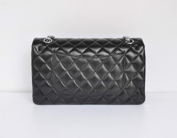 buy cheap Chanel 2.55 Series 1122 Classic Black Sheepskin Flap Bag Silver Hardware buy cheap Chanel 2.55 Series 1122 Classic Black Sheepskin Flap Bag Silver Hardware
