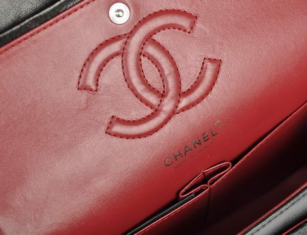 buy cheap Chanel 2.55 Series 1122 Classic Black Sheepskin Flap Bag Silver Hardware buy cheap Chanel 2.55 Series 1122 Classic Black Sheepskin Flap Bag Silver Hardware