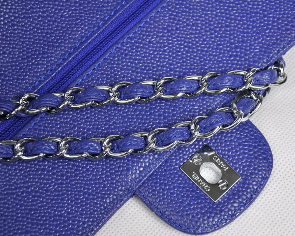 Chanel 2.55 Quilted Flap Bag 1112 Blue with Silver Hardware Chanel 2.55 Quilted Flap Bag 1112 Blue with Silver Hardware