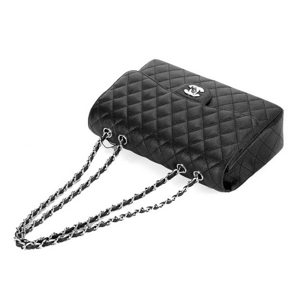Chanel Jumbo Caviar Flap Bags A28600 Black Chanel Jumbo Caviar Flap Bags A28600 Black
