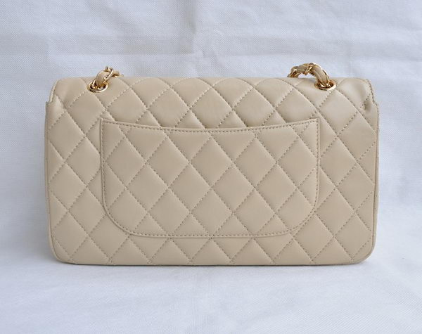 Chanel Classic 2.55 Series Apricot Lambskin Golden Chain Quilted Flap Bag 1113 Chanel Classic 2.55 Series Apricot Lambskin Golden Chain Quilted Flap Bag 1113