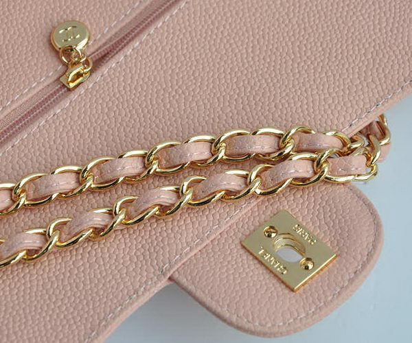 Chanel Classic 2.55 Series Pink Caviar Golden Chain Quilted Flap Bag 1113 Chanel Classic 2.55 Series Pink Caviar Golden Chain Quilted Flap Bag 1113