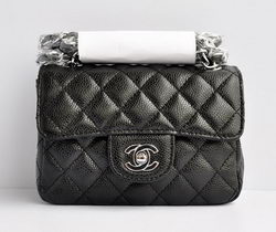 Chanel Classic Black Caviar Silver Chain Quilted Flap Bag Chanel Classic Black Caviar Silver Chain Quilted Flap Bag