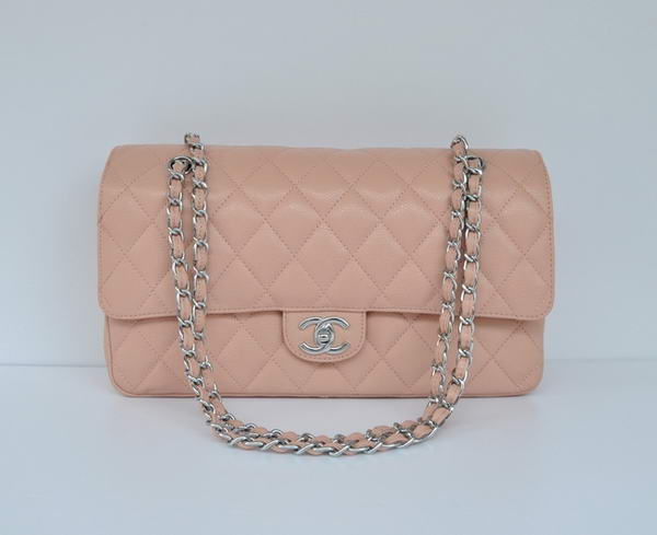 Cheap Chanel 2.55 Series Flap Bag 1113 Pink Leather Silver Hardware Cheap Chanel 2.55 Series Flap Bag 1113 Pink Leather Silver Hardware