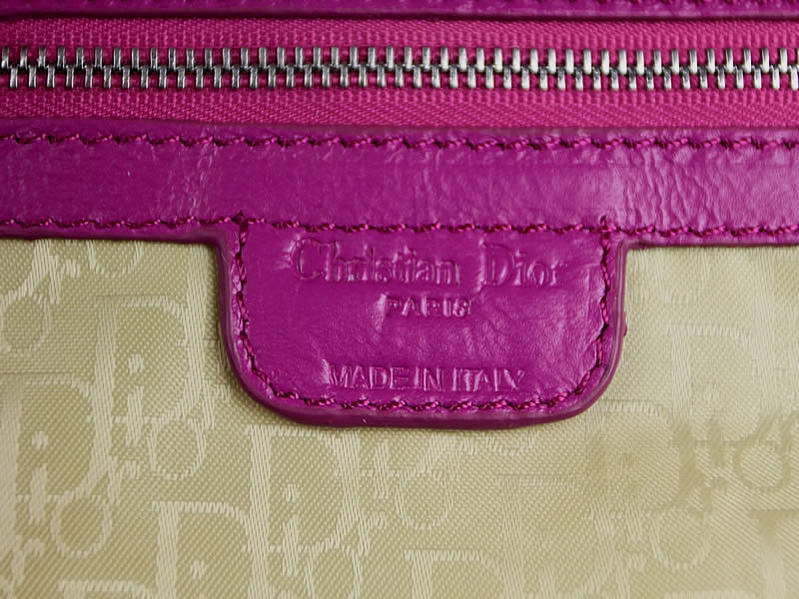 Christian Dior Lambskin Bags Lady Dior Bag CAL44550 Purple Golden