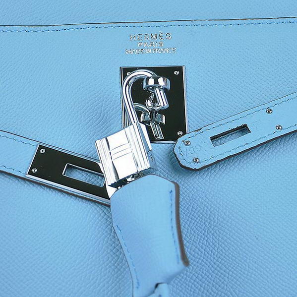 Hermes Kelly 32cm Bags Togo Leather Light Blue Hermes Kelly 32cm Bags Togo Leather Light Blue