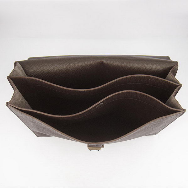 Hermes Sac Depeche 38cm Briefcase Clemence Brown Hermes Sac Depeche 38cm Briefcase Clemence Brown