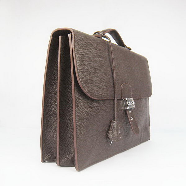 Hermes Sac Depeche 38cm Briefcase Clemence Brown Hermes Sac Depeche 38cm Briefcase Clemence Brown
