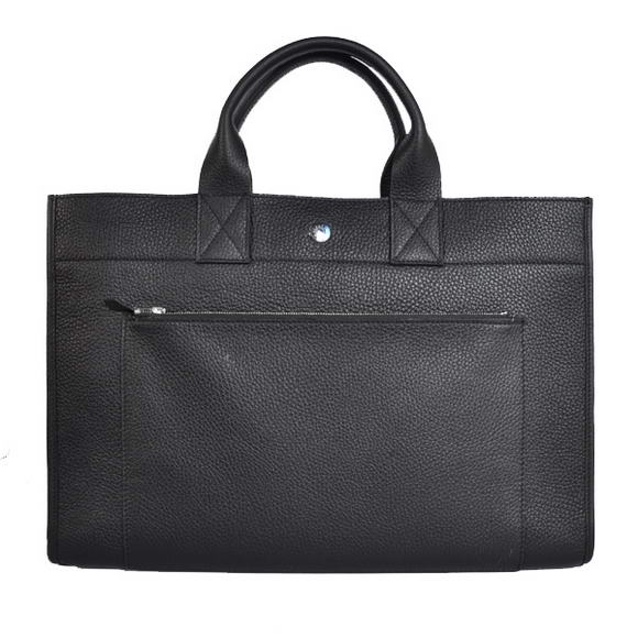 Hermes Briefcase 40CM Clemence Leather Bag Black Hermes Briefcase 40CM Clemence Leather Bag Black