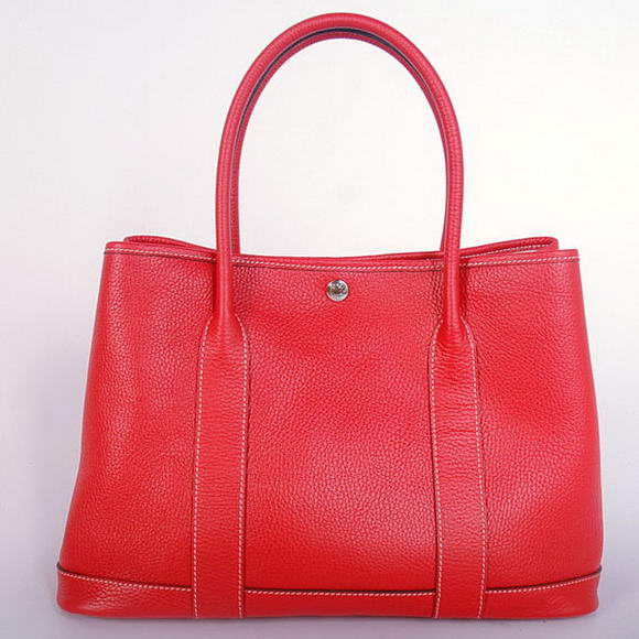 Hermes Garden Party 36CM Bag Clemence Red Hermes Garden Party 36CM Bag Clemence Red
