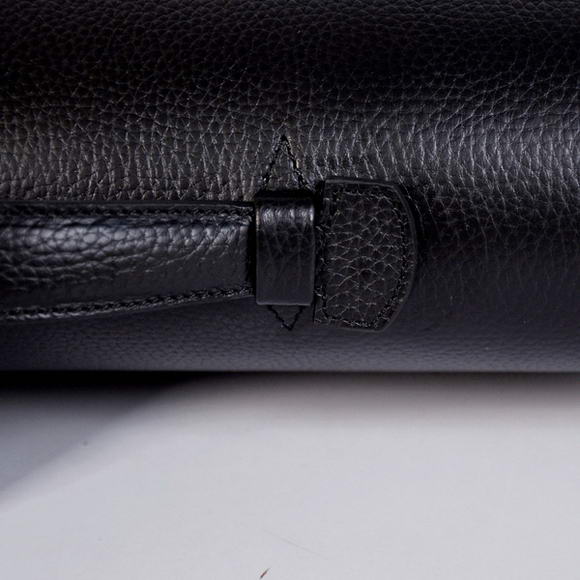 Hermes Sac Depeche 38cm Briefcase Clemence Black Hermes Sac Depeche 38cm Briefcase Clemence Black