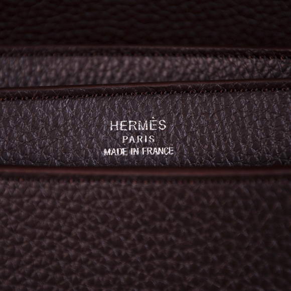 Hermes Sac Depeche 38cm Briefcase Clemence Brown Hermes Sac Depeche 38cm Briefcase Clemence Brown
