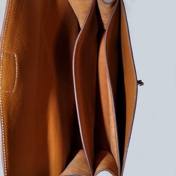 Hermes Sac Depeche 38cm Briefcase Clemence Camel Hermes Sac Depeche 38cm Briefcase Clemence Camel