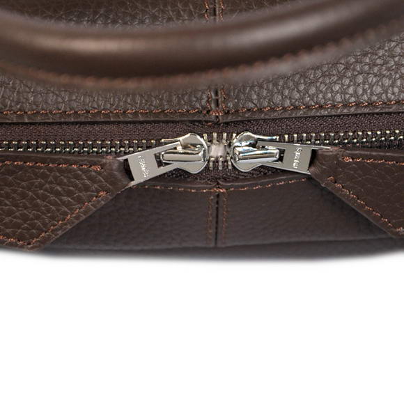 Hermes Steve 38CM Travel Bag Clemence Leather Brown Hermes Steve 38CM Travel Bag Clemence Leather Brown
