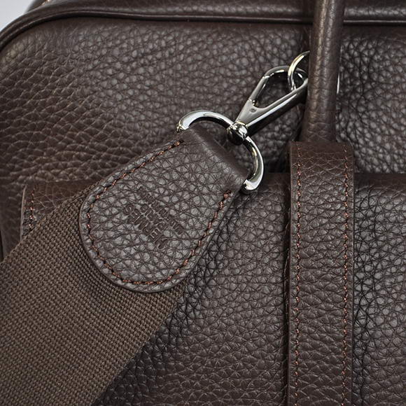 Hermes Steve 38CM Travel Bag Clemence Leather Brown Hermes Steve 38CM Travel Bag Clemence Leather Brown