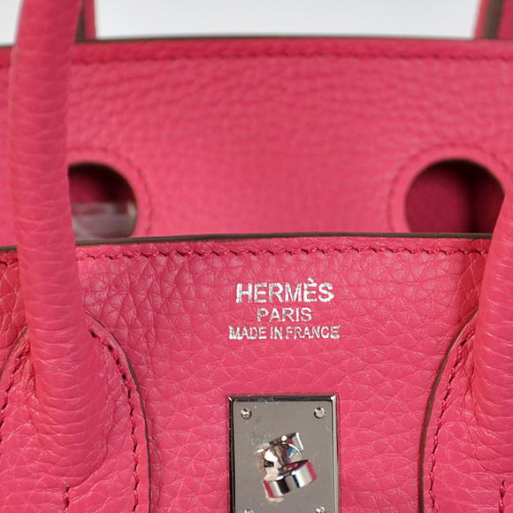 Hermes Birkin 25CM Tote Bags Togo Leather Peach Silver Hermes Birkin 25CM Tote Bags Togo Leather Peach Silver