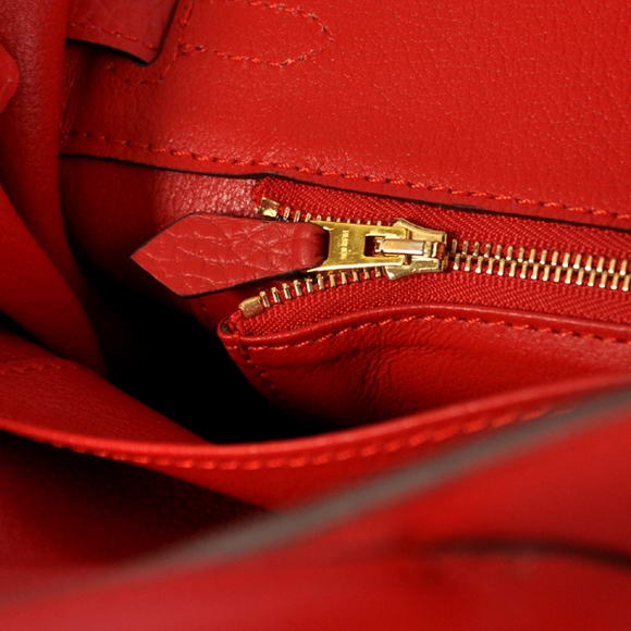 Hermes Birkin 25CM Tote Bags Togo Leather Red Godlen Hermes Birkin 25CM Tote Bags Togo Leather Red Godlen