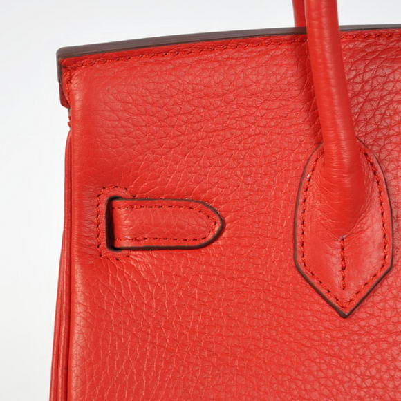 Hermes Birkin 25CM Tote Bags Togo Leather Red Godlen Hermes Birkin 25CM Tote Bags Togo Leather Red Godlen