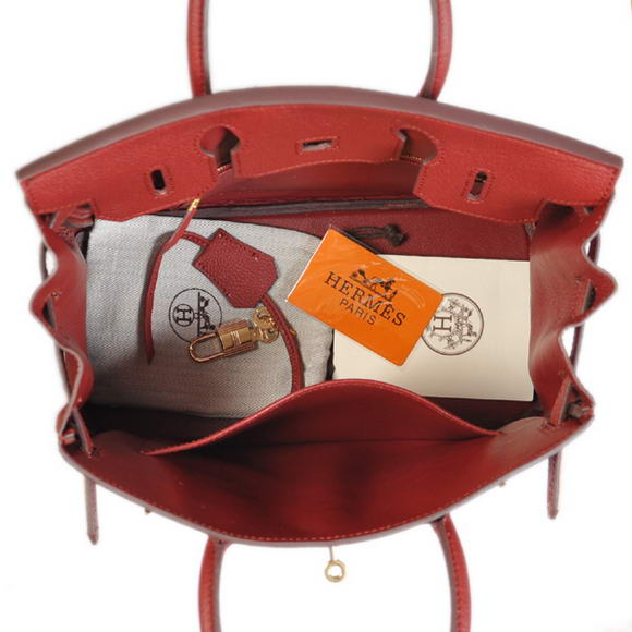 Hermes Birkin 30CM Tote Bags Bordeaux Smooth Leather Gold Hermes Birkin 30CM Tote Bags Bordeaux Smooth Leather Gold