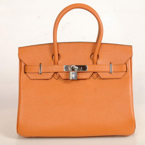 Hermes Birkin 30CM Tote Bags Smooth Togo Leather Orange Hermes Birkin 30CM Tote Bags Smooth Togo Leather Orange